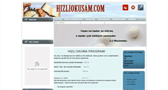 Desktop Screenshot of hizliokusam.com