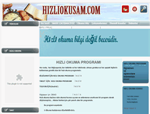 Tablet Screenshot of hizliokusam.com